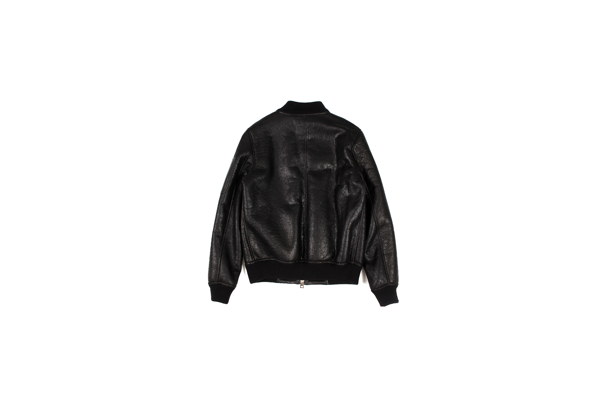 Solleciti (ソレシティ) MA-1 FLIGHT JACKET (MA-1 フライトジャケット) Cracked Muton (クラックムートン) フライトジャケット BLACK (ブラック) Made in italy (イタリア製) 愛知 名古屋 Alto e Diritto altoediritto アルトエデリット