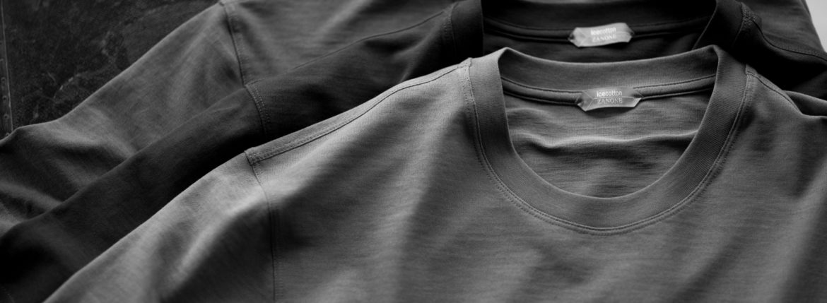 ZANONE Crew Neck T-shirt "ice cotton" Z2362(Turquoise),Z1094(Brown),Z0914(Gray) 2022SS アイスコットン Tシャツ ターコイズ ブラウン グレー 2022春夏 愛知 名古屋 Alto e Diritto altoediritto アルトエデリット Tシャツ
