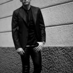 cuervo bopoha (クエルボ ヴァローナ) Sartoria Collection (サルトリア コレクション) Gaudí (ガウディ) DORMEUIL (ドーメル) CELEBRATION セレブレーション ウール ストライプ ジャケット BLACK (ブラック) MADE IN JAPAN (日本製) 2022 【Special Model】【ご予約開始】のイメージ