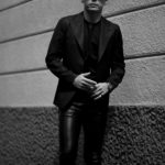 cuervo bopoha (クエルボ ヴァローナ) Sartoria Collection (サルトリア コレクション) Gaudí (ガウディ) DORMEUIL (ドーメル) CELEBRATION セレブレーション ウール ストライプ ジャケット BLACK (ブラック) MADE IN JAPAN (日本製) 2022 【Special Model】【ご予約受付中】のイメージ