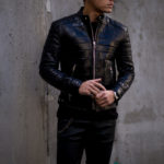 FIXER(フィクサー) F2 CROCODILE(エフツー クロコダイル) SINGLE RIDERS Crocodile クロコダイル エキゾチックレザー シングルライダース ジャケット BLACK(ブラック) 【Special Special Special Model】【ご予約受付中】のイメージ