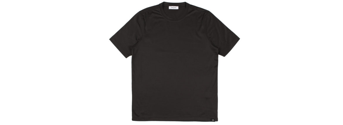 Gran Sasso (グランサッソ) Crew Neck T-shirt (クルーネック Tシャツ) Mercerised Cotton マーセライズドコットン Tシャツ CHARCOAL (チャコール・178) made in italy (イタリア製) 2022春夏新作 【入荷しました】【フリー分発売開始】愛知 名古屋 Alto e Diritto altoediritto アルトエデリット