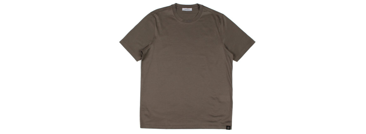 Gran Sasso (グランサッソ) Crew Neck T-shirt (クルーネック Tシャツ) Mercerised Cotton マーセライズドコットン Tシャツ TAUPE (トープ・171) made in italy (イタリア製) 2022春夏新作 【入荷しました】【フリー分発売開始】のイメージ