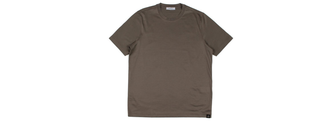 Gran Sasso (グランサッソ) Crew Neck T-shirt (クルーネック Tシャツ) Mercerised Cotton マーセライズドコットン Tシャツ TAUPE (トープ・171) made in italy (イタリア製) 2022春夏新作 【入荷しました】【フリー分発売開始】愛知 名古屋 Alto e Diritto altoediritto アルトエデリット