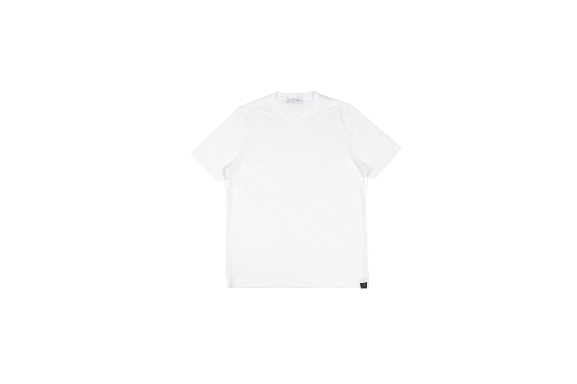 Gran Sasso (グランサッソ) Crew Neck T-shirt (クルーネック Tシャツ) Mercerised Cotton マーセライズドコットン Tシャツ WHITE (ホワイト・001) made in italy (イタリア製) 2022春夏新作 【入荷しました】【フリー分発売開始】愛知 名古屋 Alto e Diritto altoediritto アルトエデリット