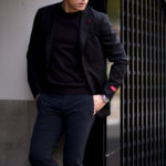 ISAIA (イザイア) POMPEI (ポンペイ) Gruppo 6 ストレッチ サマー カシミヤ ジャケット BLACK (ブラック・990) Made in italy (イタリア製) 2022 春夏新作 【Special Model】のイメージ