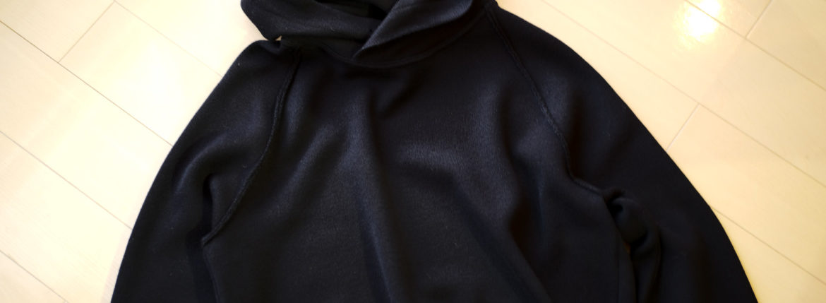 RIVORA(リヴォラ) Wool Knit Parka ウールニットパーカー BLACK(ブラック・010) 2022秋冬 【Special Model】【ご予約開始】のイメージ