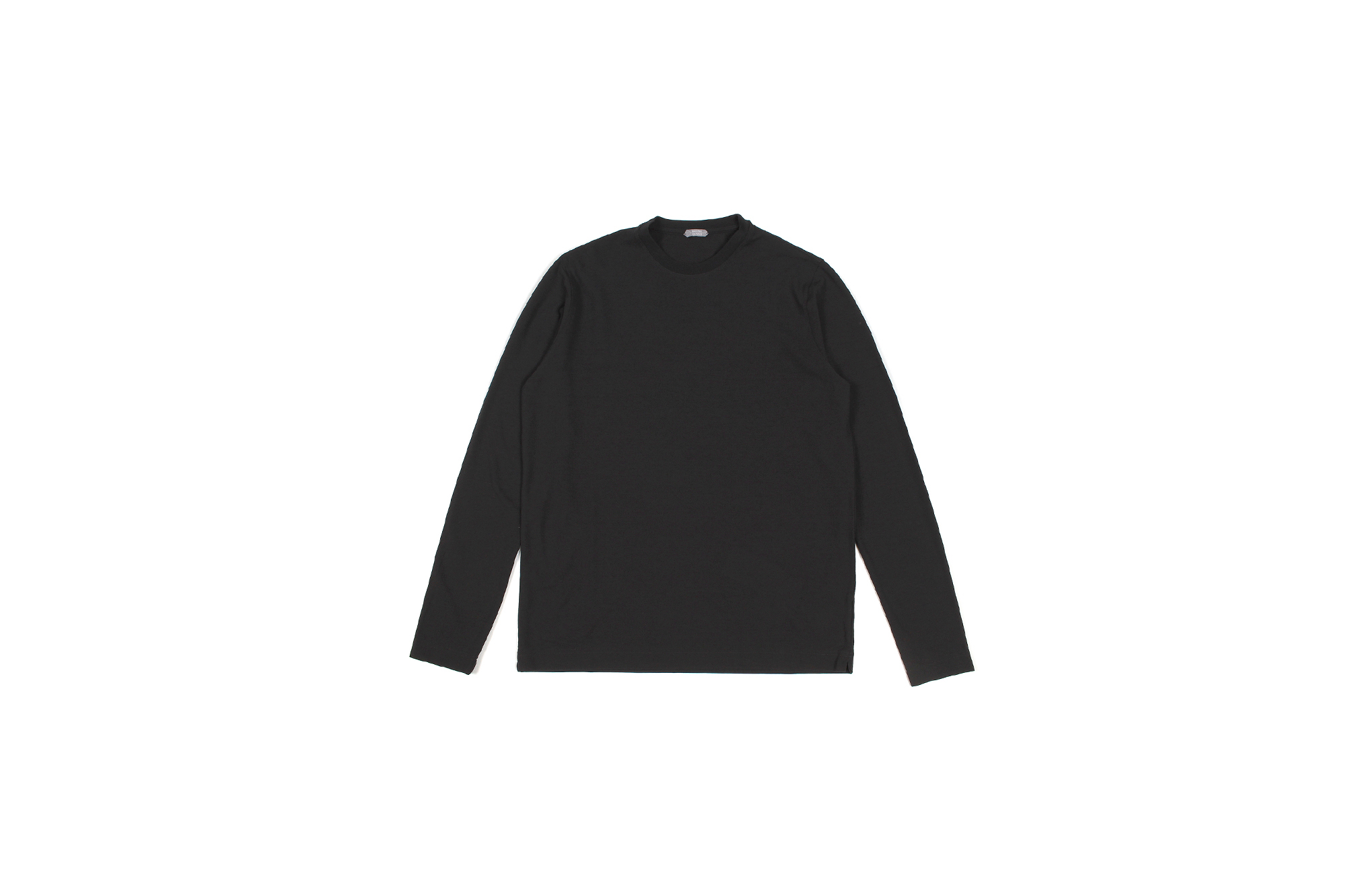 ZANONE (ザノーネ) Long Sleeve Crew Neck T-shirt (ロングスリーブ クルーネック Tシャツ) ice cotton アイスコットン ロングスリーブ Tシャツ BLACK (ブラック・Z0015) MADE IN ITALY(イタリア製) 2022春夏新作 【入荷しました】【フリー分発売開始】愛知 名古屋 Alto e Diritto altoediritto アルトエデリット