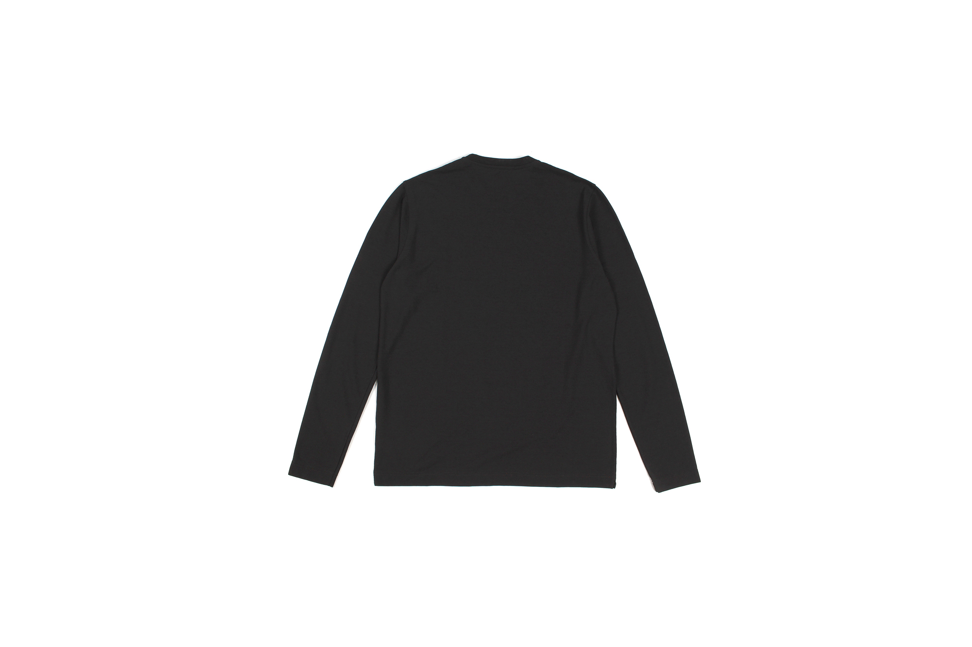 ZANONE (ザノーネ) Long Sleeve Crew Neck T-shirt (ロングスリーブ クルーネック Tシャツ) ice cotton アイスコットン ロングスリーブ Tシャツ BLACK (ブラック・Z0015) MADE IN ITALY(イタリア製) 2022春夏新作 【入荷しました】【フリー分発売開始】愛知 名古屋 Alto e Diritto altoediritto アルトエデリット