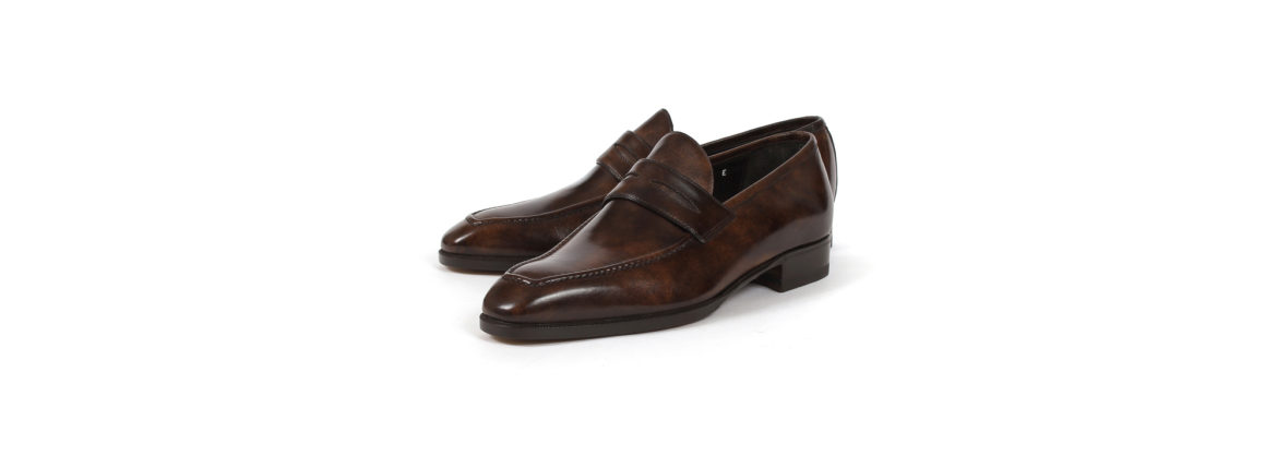 AUBERCY (オーベルシー) LUPIN 3565 Coin Loafer (ルパン) MUSEUM CALF ミュージアムカーフ ドレスシューズ ローファー DARK BROWN (ダークブラウン) made in italy (イタリア製) 2022 春夏新作 愛知 名古屋 Alto e Diritto altoediritto アルトエデリット