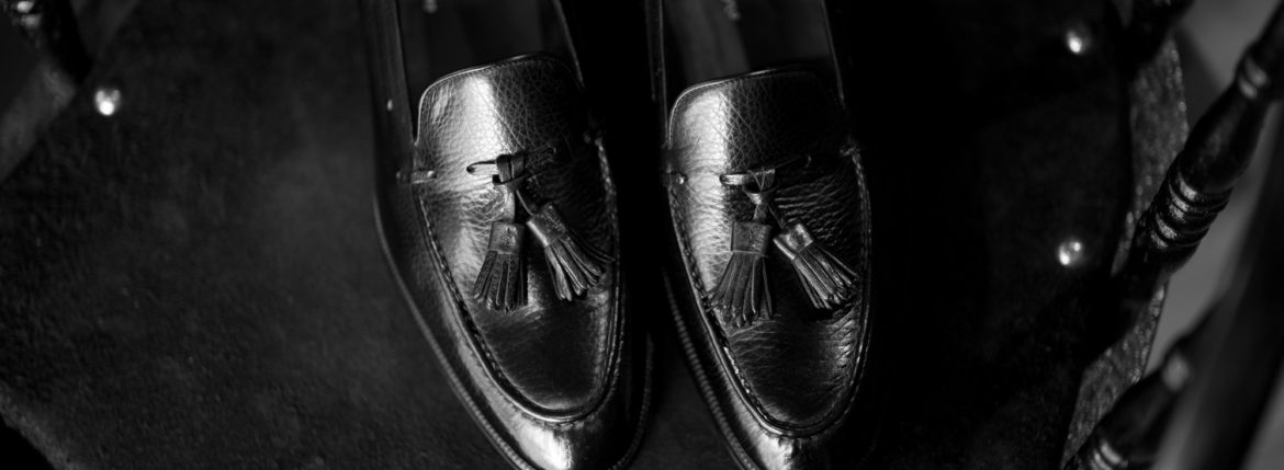 ENZO BONAFE(エンツォボナフェ) ART. EB-07 Tassel Loafer タッセルローファー LAMA LEATHER ラマレザー ドレスシューズ ローファー NERO(ブラック) made in italy (イタリア製) 2022 春夏新作 愛知 名古屋 Alto e Diritto altoediritto アルトエデリット シボ黒