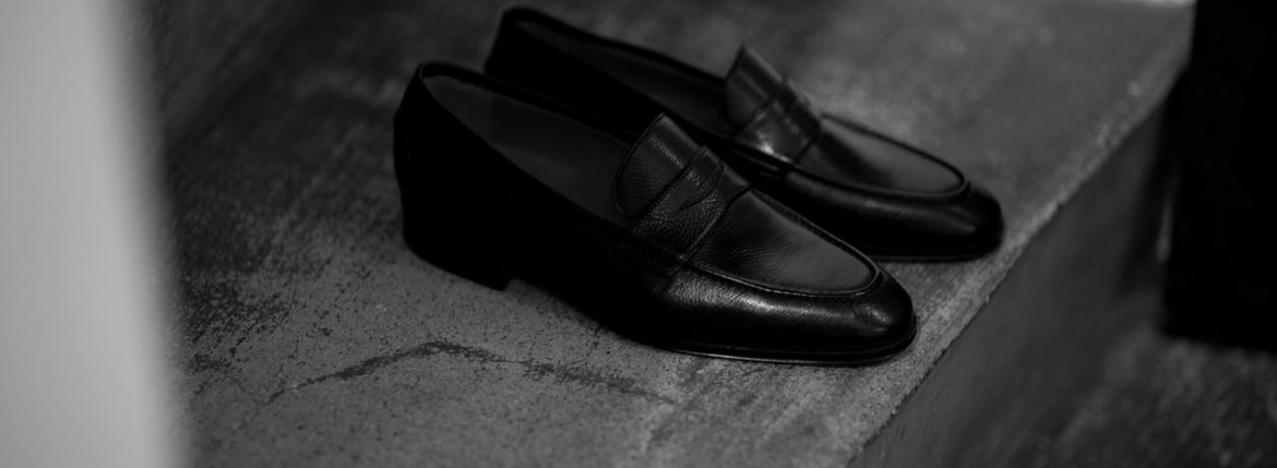 ENZO BONAFE(エンツォボナフェ) ART. EB-08 Coin Loafer コインローファー LAMA LEATHER ラマレザー ドレスシューズ ローファー NERO(ブラック) made in italy (イタリア製) 2022 春夏新作 【入荷しました】【フリー分発売開始】 愛知 名古屋 enzobonafe エンツォボナフェ eb08 ローファー