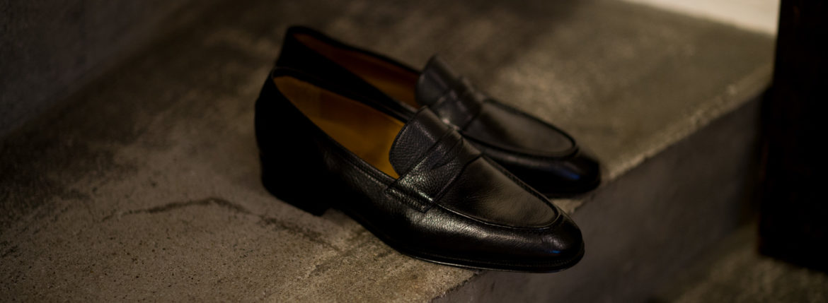 ENZO BONAFE(エンツォボナフェ) ART. EB-08 Coin Loafer コインローファー LAMA LEATHER ラマレザー ドレスシューズ ローファー NERO(ブラック) made in italy (イタリア製) 2022 春夏新作 【入荷しました】【フリー分発売開始】 愛知 名古屋 enzobonafe エンツォボナフェ eb08 ローファー