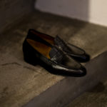 ENZO BONAFE(エンツォボナフェ) ART. EB-08 Coin Loafer コインローファー LAMA LEATHER ラマレザー ドレスシューズ ローファー NERO(ブラック) made in italy (イタリア製) 2022 春夏新作のイメージ