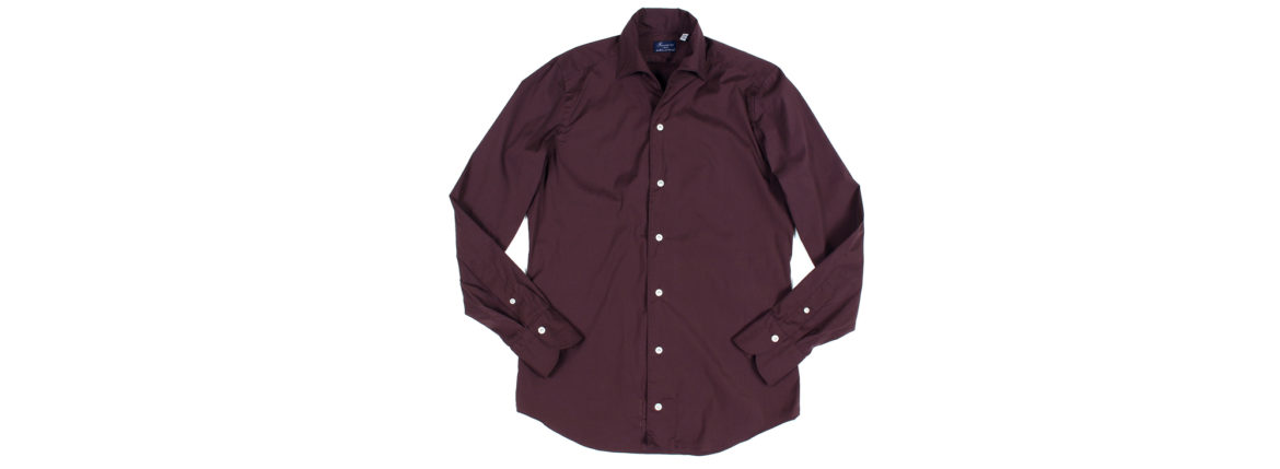 Finamore (フィナモレ) SEUL ITALIAN COLOR STRETCH COTTON SHIRTS ストレッチコットン ワンピースカラー シャツ VIOLET (ヴァイオレット・9) made in italy (イタリア製) 2022 春夏新作 愛知 名古屋 Alto e Diritto altoediritto アルトエデリット