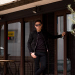 FIXER(フィクサー) F2(エフツー) SINGLE RIDERS Cashmere Suede Leather シングルライダース ジャケット BLACK(ブラック) 【SOLD OUT】のイメージ