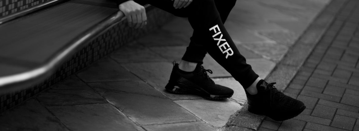 FIXER (フィクサー) FPT-01(エフピーティー01) Technical Jersey Jogger Pants テクニカルジャージー ジョガーパンツ BLACK (ブラック) 【ご予約開始】【2022.4.07(Thu)～2022.4.24(Sun)】愛知 名古屋 Alto e Diritto altoediritto アルトエデリット ジャージ セットアップ