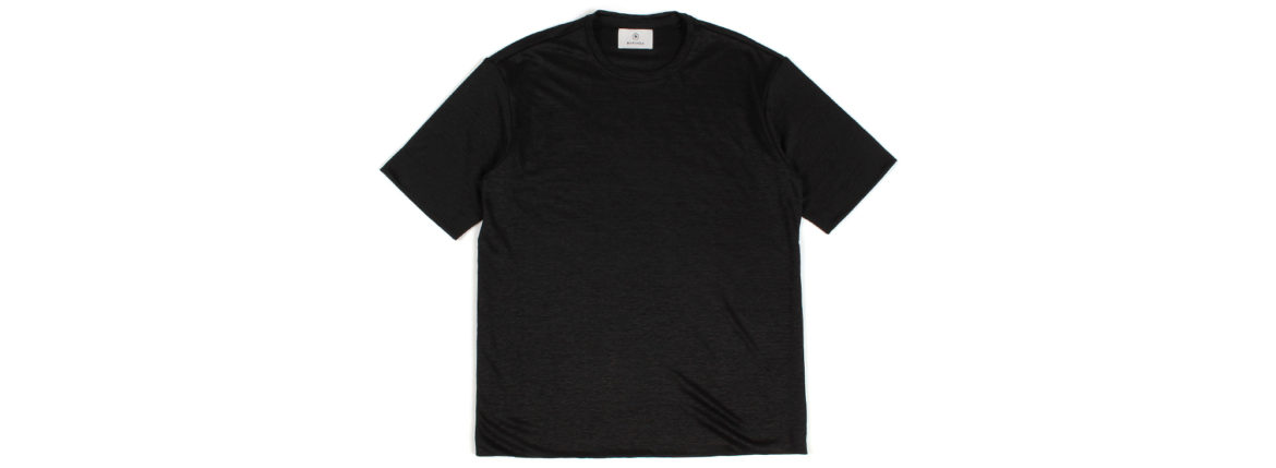 RIVORA (リヴォラ) Vintage Linen Layered T-Shirts ヴィンテージ リネン レイヤード Tシャツ BLACK (ブラック・010) MADE IN JAPAN (日本製) 2022 春夏新作 愛知 名古屋 Alto e Diritto altoediritto アルトエデリット TEE