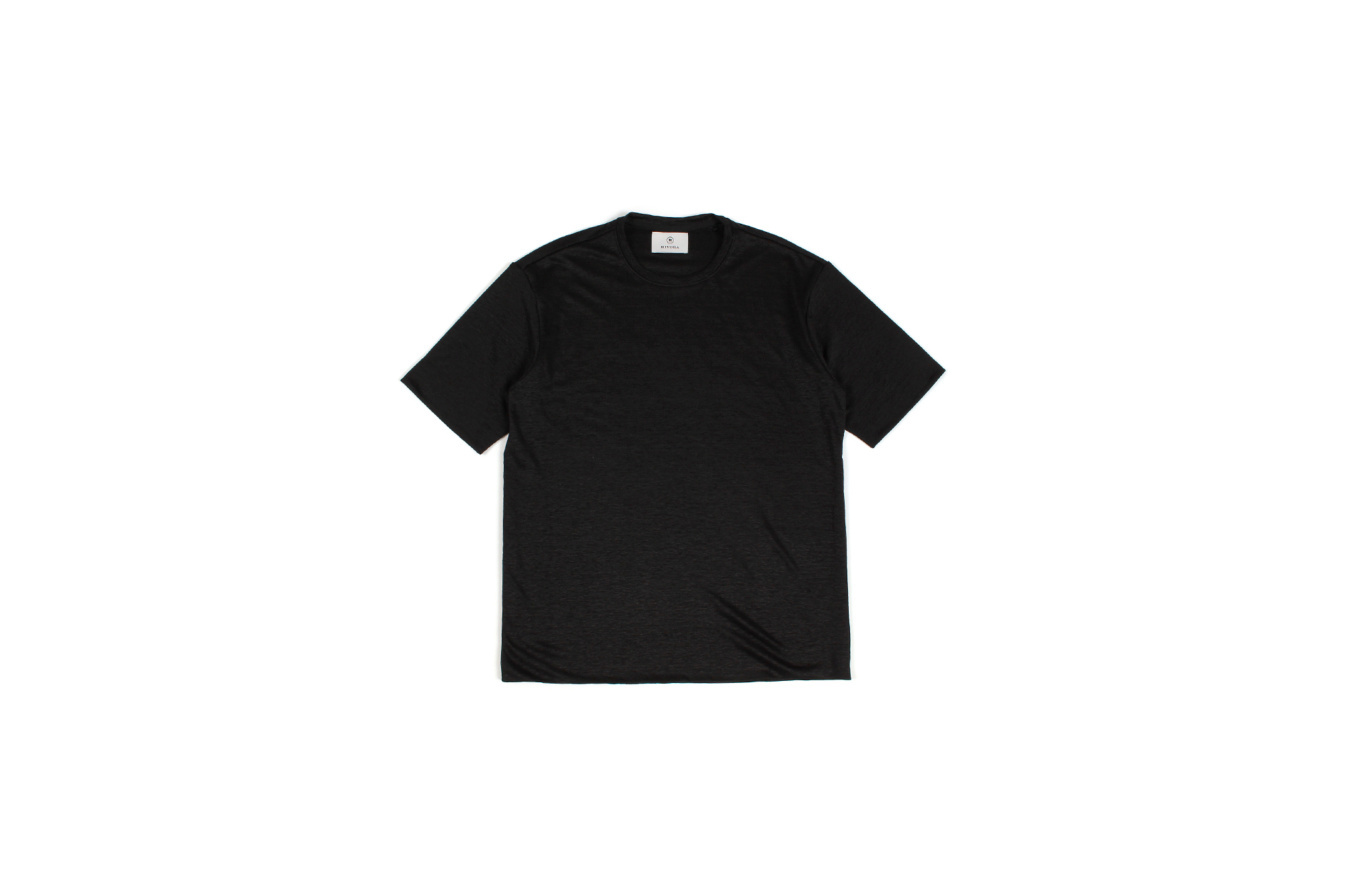 RIVORA (リヴォラ) Vintage Linen Layered T-Shirts ヴィンテージ リネン レイヤード Tシャツ BLACK (ブラック・010) MADE IN JAPAN (日本製) 2022 春夏新作 愛知 名古屋 Alto e Diritto altoediritto アルトエデリット TEE