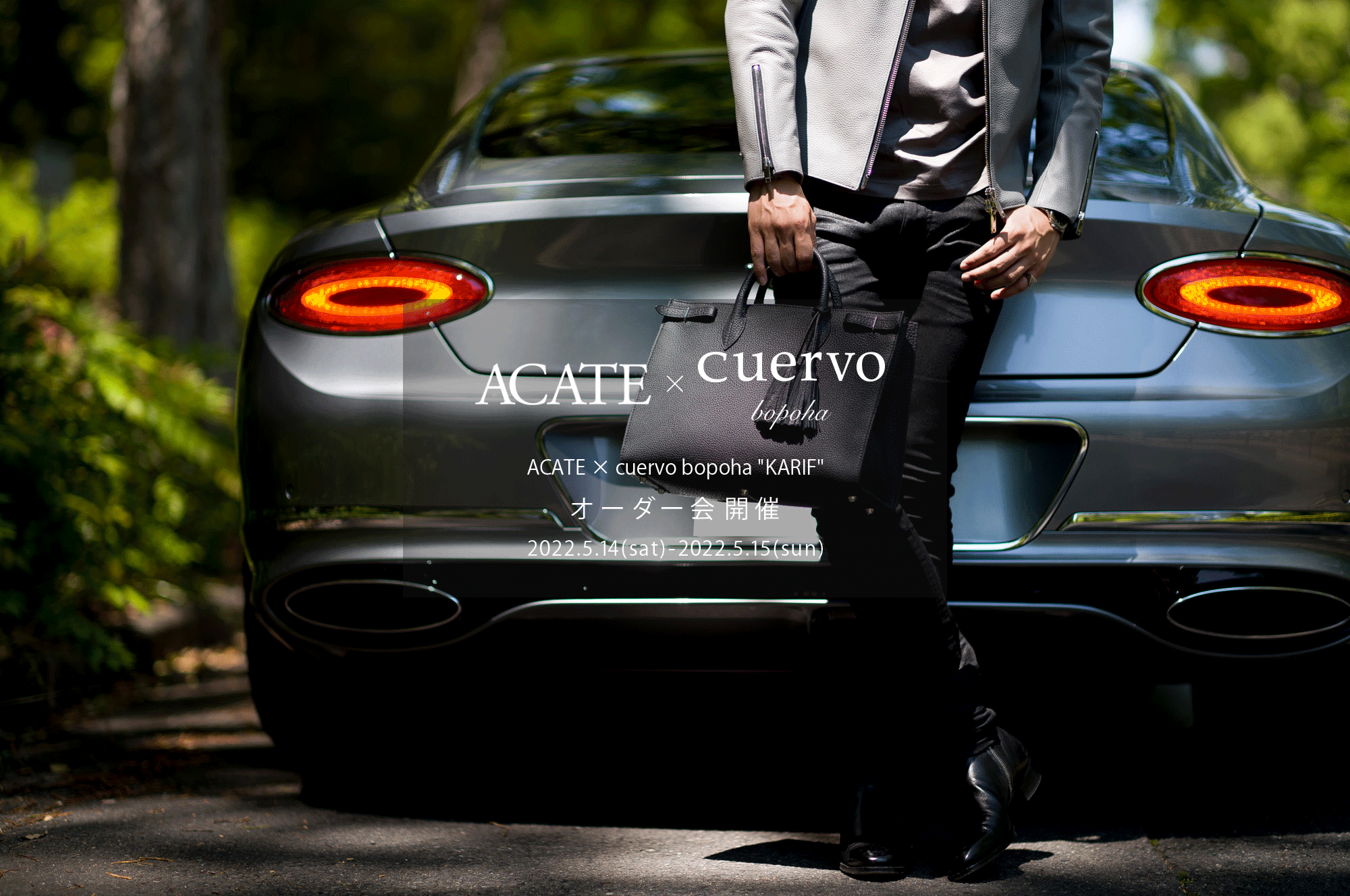 【ACATE × cuervo bopoha "KARIF" / オーダー会開催 / 2022.5.14(sat)-2022.5.15(sun)】ACATE × cuervo bopoha “KARIF” Montblanc leather NERO 2022 【Special Special Special Model】アカーテ クエルボヴァローナ カリフ 受注会 レザーバック 愛知 名古屋 Alto e Diritto altoediritto アルトエデリット