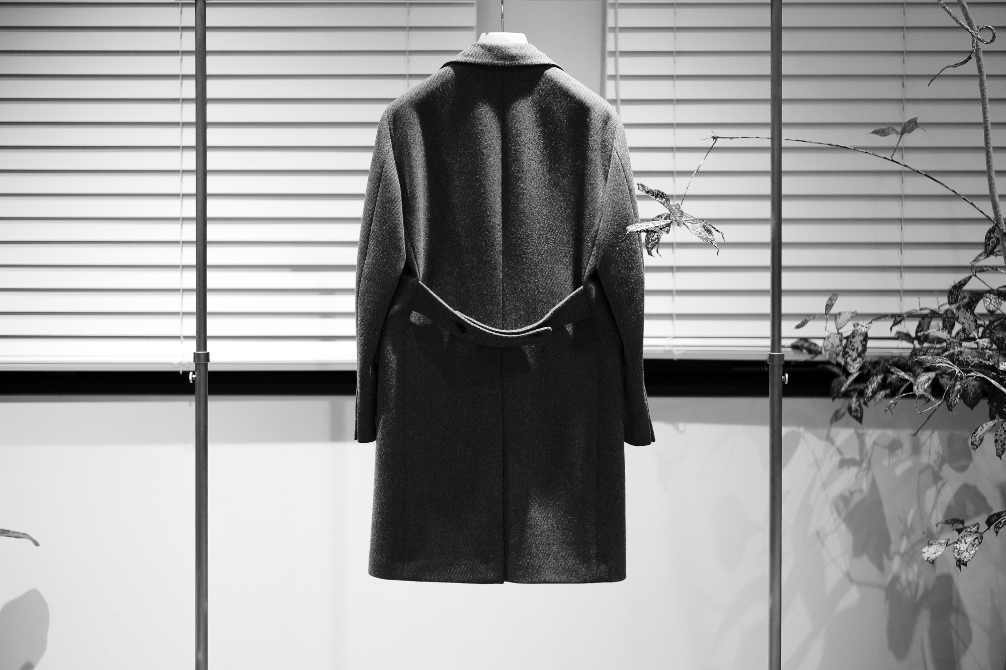 BELVEST Single Chester coat 95％WOOL,5％CASHMERE BLACK・036 2022 秋冬 【ご予約開始】愛知 名古屋 Alto e Diritto altoediritto アルトエデリット ベルベスト シングルチェスターコート カシミヤコート ブラック　ロングコート