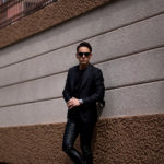 cuervo bopoha (クエルボ ヴァローナ) Sartoria Collection (サルトリア コレクション) Gaudí (ガウディ) DORMEUIL (ドーメル) CELEBRATION セレブレーション ウール ストライプ ジャケット BLACK (ブラック) MADE IN JAPAN (日本製) 2022 【Special Model】【ご予約受付中】のイメージ