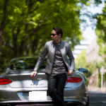 cuervo bopoha (クエルボ ヴァローナ) Satisfaction Leather Collection (サティスファクション レザー コレクション) RICHARD (リチャード) CALF SKIN (シュリンクカーフレザー) シングル ライダース ジャケット GRAY (グレー) MADE IN JAPAN (日本製) 2022 【Special Model】【ご予約開始】のイメージ