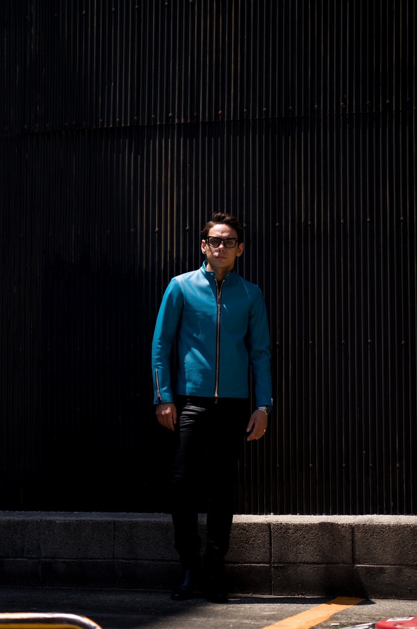 cuervo bopoha (クエルボ ヴァローナ) Satisfaction Leather Collection (サティスファクション レザー コレクション) RICHARD (リチャード) CALF SKIN (シュリンクカーフレザー) シングル ライダース ジャケット TURQUOISE (ターコイズ) MADE IN JAPAN (日本製) 2022 【Special Model】愛知 名古屋 Alto e Diritto altoediritto アルトエデリット