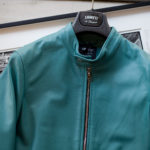 EMMETI (エンメティ) KELSO (ケルソ) LAMB NAPPA SILK (ラムナッパシルク) レザージャケット シングルライダース ジャケット TEAL SILVER (ティール×シルバー) Made in italy (イタリア製) 2022 秋冬 【Alto e Diritto限定】【Special Model】【ご予約開始】のイメージ