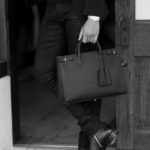 ACATE × cuervo bopoha (アカーテ × クエルボ ヴァローナ) KARIF (カリフ) Montblanc leather (モンブランレザー) トートバッグ レザーバッグ NERO(ネロ) MADE IN ITALY (イタリア製) 2022 【Special Model】【ご予約受付中】のイメージ