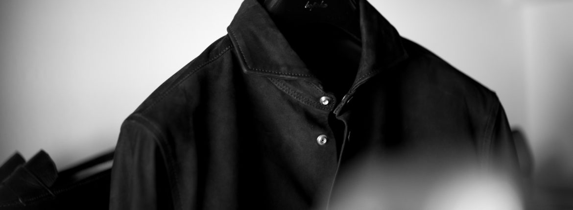 cuervo bopoha(クエルボ ヴァローナ) Satisfaction Leather Collection (サティスファクション レザー コレクション) Noel (ノエル) COW HIDE NUBUCK カウハイド ヌバック レザーシャツ BLACK (ブラック) MADE IN JAPAN (日本製) 2022 愛知 名古屋 altoediritto アルトエデリット