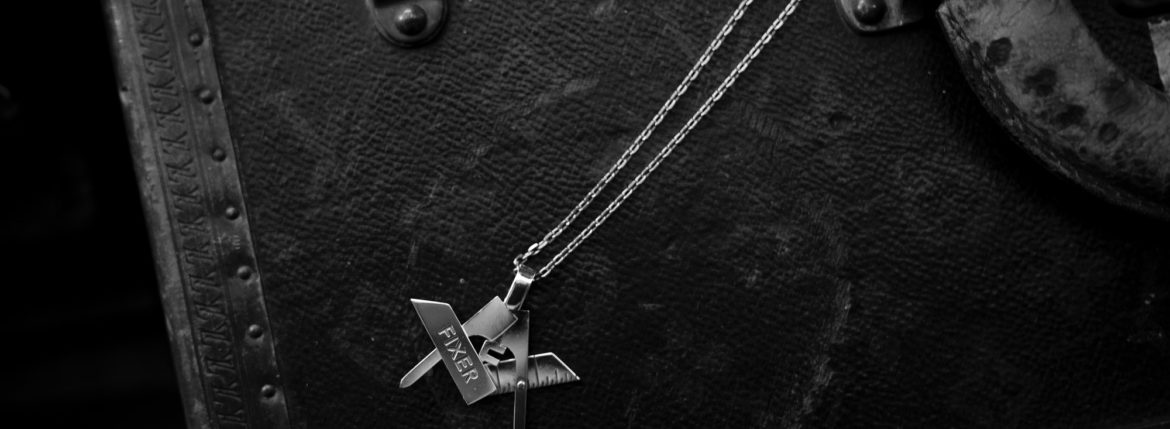 FIXER COMPASS AND RULER NECKLACE 925 STERLING SILVER　フィクサー コンパス 定規 ネックレス 925スターリングシルバー 愛知 名古屋 Alto e Diritto altoediritto アルトエデリット