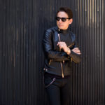 FIXER(フィクサー) F1 GOLD(エフワン ゴールド) DOUBLE RIDERS Horse Leather ダブルライダース ジャケット BLACK(ブラック) 【ご予約開始】【2022.7.23(Sat)～2022.8.07(Sun)】のイメージ