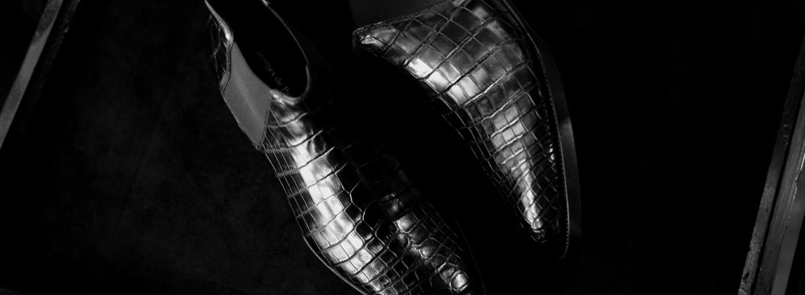 Georges de Patricia Diablo Crocodile // Heel Sole Custom 【Staff 私物】Georges de Patricia(ジョルジュ ド パトリシア) Diablo Crocodile (ディアブロ クロコダイル) 925 STERLING SILVER (925 スターリングシルバー) Crocodile クロコダイル エキゾチックレザー サイドゴアブーツ NOIR (ブラック) 【Special Boots】アルトエデリット ジョルジュドパトリシア ブーツ 超絶ブーツ ランボルギーニ ディアブロ lamborghini