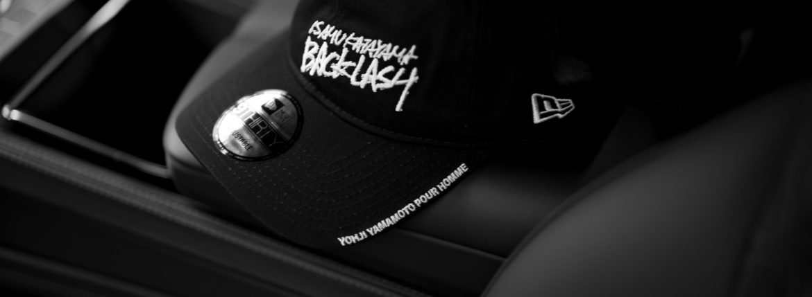 ISAMU KATAYAMA BACKLASH × Yohji Yamamoto × NEW ERA (イサムカタヤマ バックラッシュ × ヨウジヤマモト × ニューエラ) triple name cap "The third" (トリプルネームキャップ ザ サード) ベースボールキャップ BLACK (ブラック) 【Special Model】第3弾 トリプルコラボ ヨウジ×バックラッシュ 帽子 キャップ 愛知 名古屋 Alto e Diritto altoediritto アルトエデリット