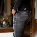 PT TORINO DENIM (ピーティートリノデニム) ROCK (ロック) SKINNY FIT (スキニーフィット) STRETCH BLACK VINTAGE DENIM 12 Oz ストレッチ クラッシュ デニムパンツ BLACK (ブラック・MK39) 2022秋冬新作 【入荷いたしました】【フリー分発売開始】のイメージ
