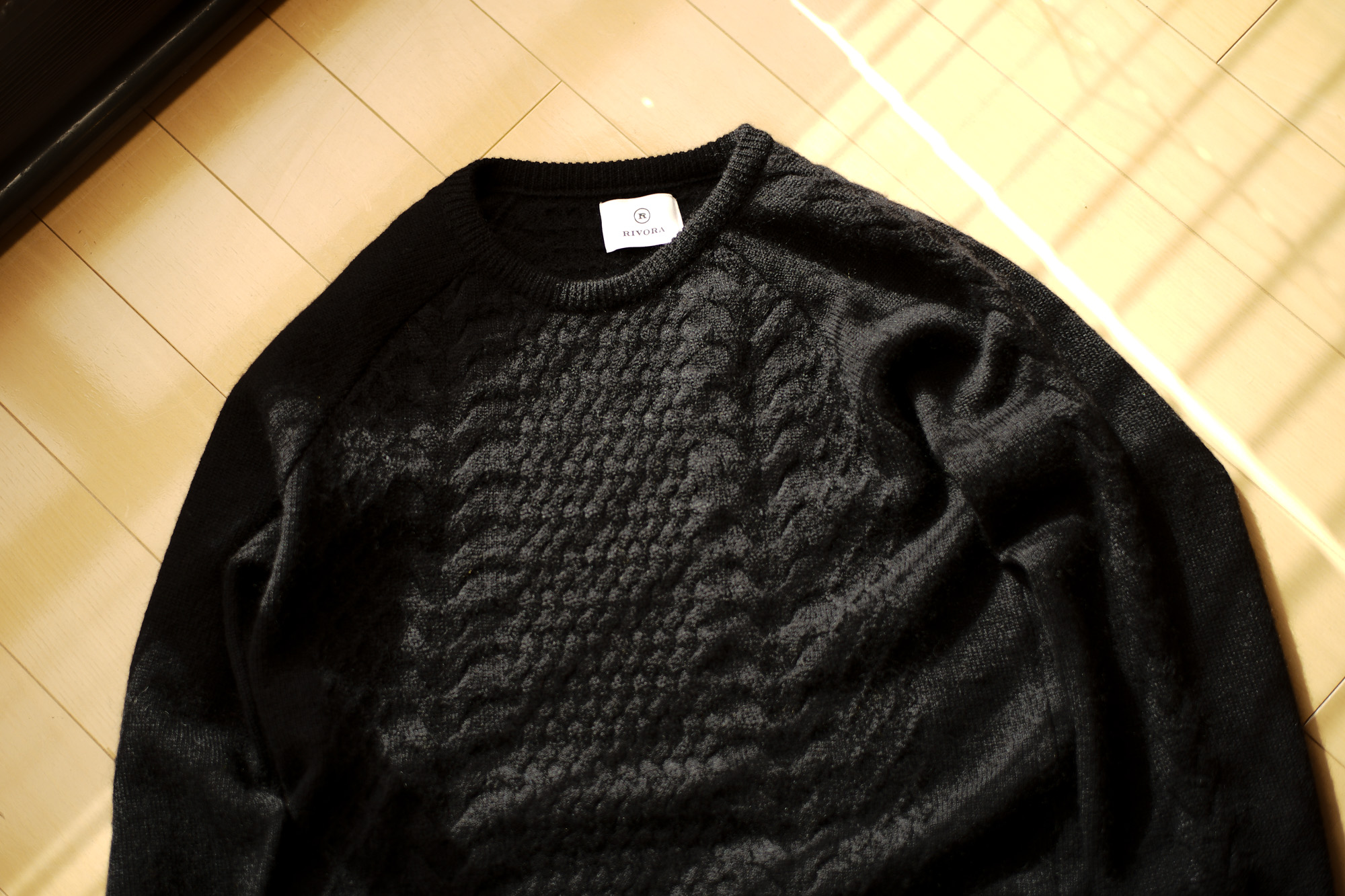 RIVORA(リヴォラ) Mohair Multi Cable Pull Over クルーネックセーター BLACK(ブラック・010),WHITE(ホワイト・030) 2022秋冬 【Special Model】 愛知 名古屋 Alto e Diritto altoediritto アルトエデリット