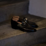 ENZO BONAFE “ART.4070” SLIP ON FJORD LEATHER NERO 2022のイメージ