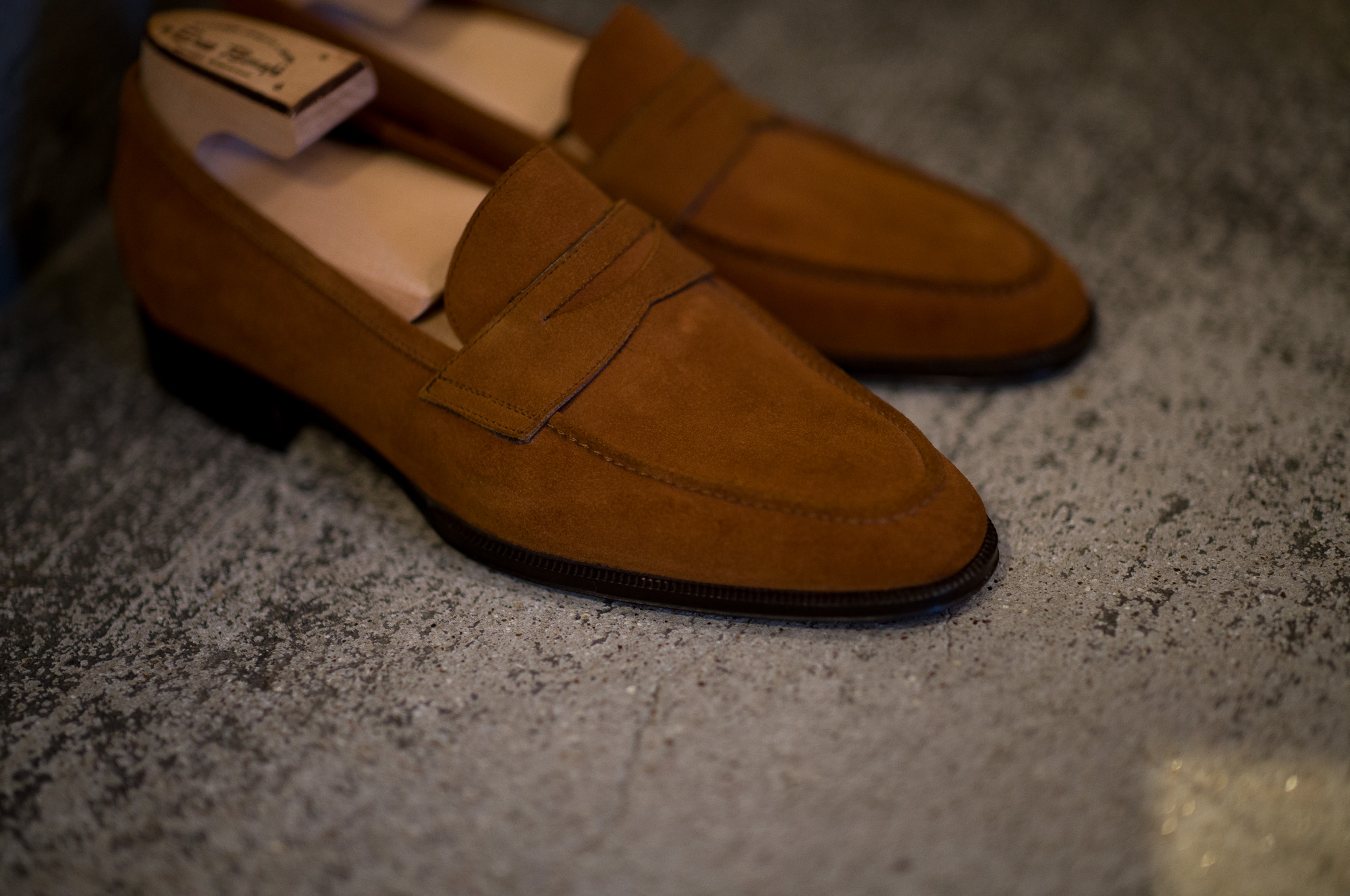 ENZO BONAFE "ART.EB-08" Coin Loafer SUPER BUCK TOBACCO 2022 エンツォボナフェ コインローファー ラマレザー ブラウン 愛知 名古屋 Alto e Diritto altoediritto アルトエデリット