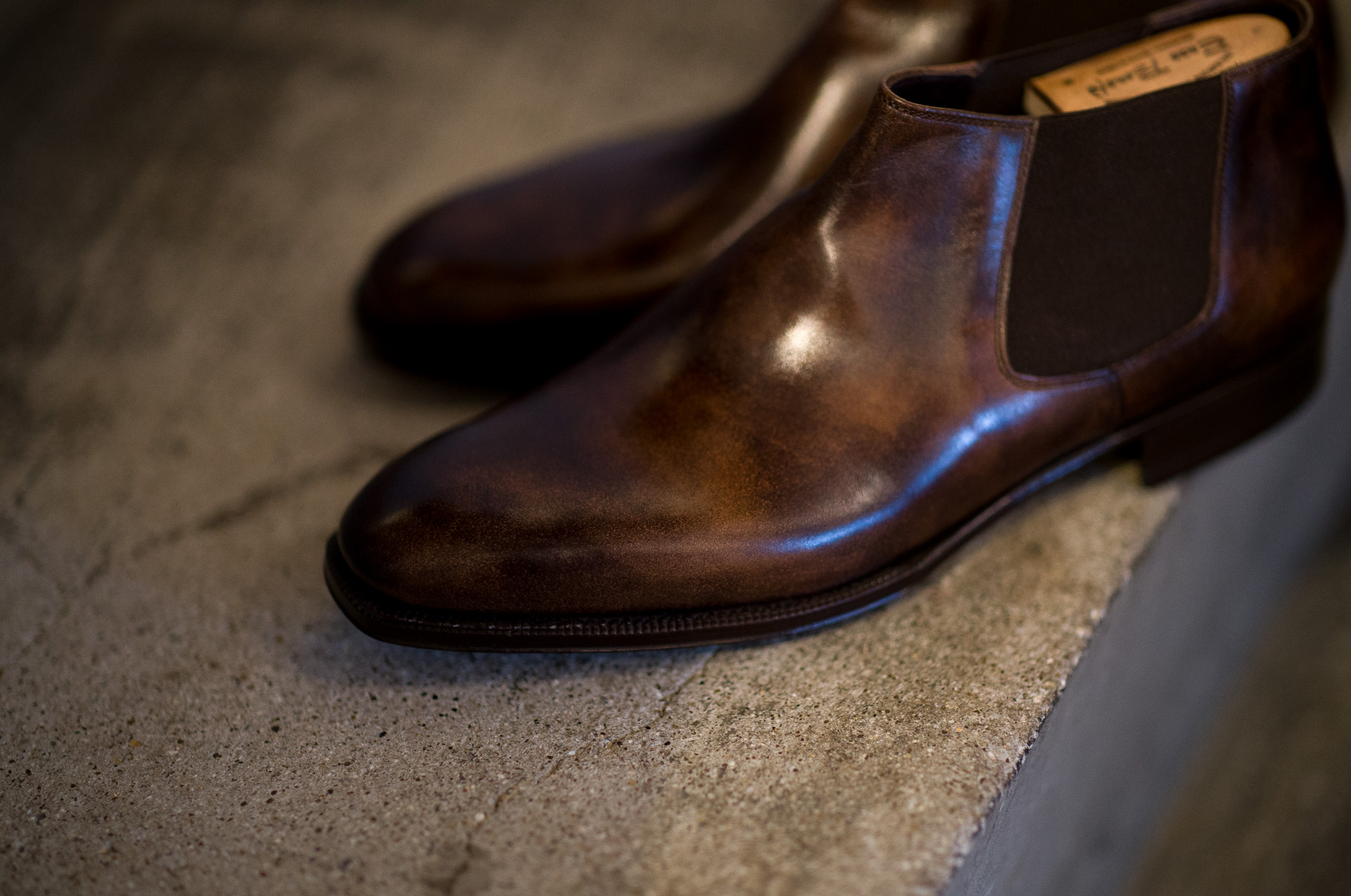 ENZO BONAFE "CARY GRANT III" MUSEUM CALF Side gore Boots DARK BROWN 2022 エンツォボナフェ ゲーリーグラント3 ミュージアムカーフ サイドゴアブーツ ダークブラウン 愛知 名古屋 Alto e Diritto altoediritto アルトエデリット