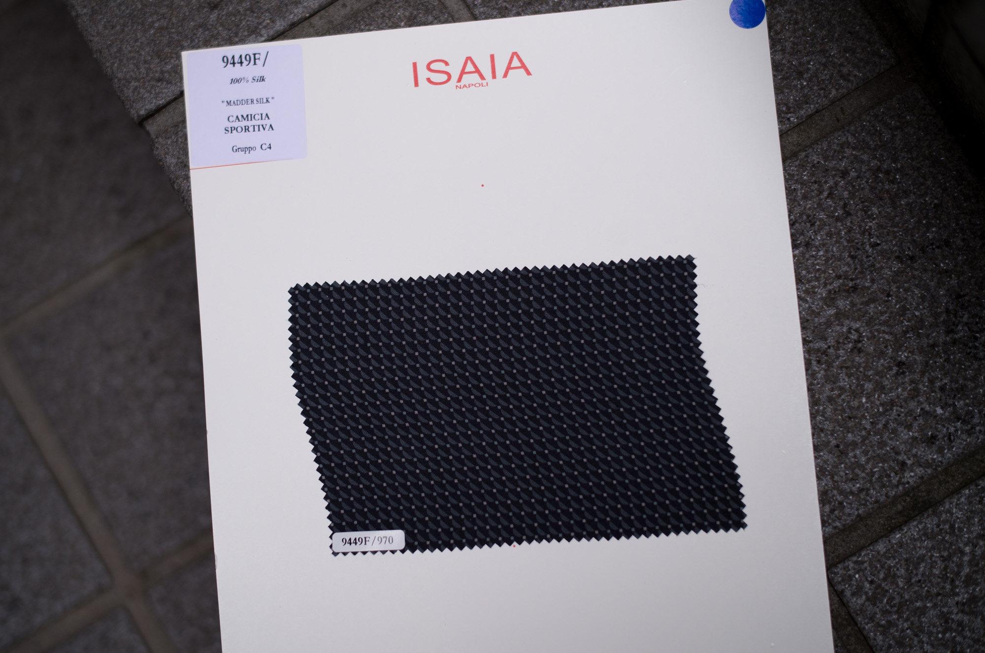 ISAIA / イザイア (2023 春夏 展示会) 2023春夏モデル ISAIA(イザイア)7704POMPEI (ポンペイ)シルク100%マダーシルク ペイズリージャケット970(グレー)42,44,46,48,50,52 462,000円  2023春夏モデルISAIA(イザイア)7704POMPEI (ポンペイ)シルク100%マダーシルク ジオメトリックジャケット 970(グレー) 42,44,46,48,50,52 462,000円 2023春夏モデル ISAIA(イザイア)SPORT SHIRT (ポンペイ)シルク100%マダーシルク ペイズリーシャツ970(グレー)42,44,46,48,50,52 118,800円 2023春夏モデルISAIA(イザイア)SPORT SHIRT (ポンペイ)シルク100%マダーシルク ジオメトリックシャツ970(グレー)42,44,46,48,50,52 118,800円