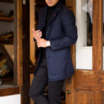 ISAIA(イザイア) CAPPOTTO(カポット) カシミヤ シルク カーコート NAVY(ネイビー) Made in italy (イタリア製) 2022秋冬【Special Model】のイメージ