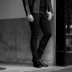 SAINT LAURENT (サンローラン) SKINNY-FIT JEANS COATED BLACK DENIM (スキニーフィット ジーンズ コーティング ブラックデニム) スキニー ストレッチ コーティング デニムパンツ COATED BLACK (コーテッドブラック) Made in italy (イタリア製) 2022のイメージ