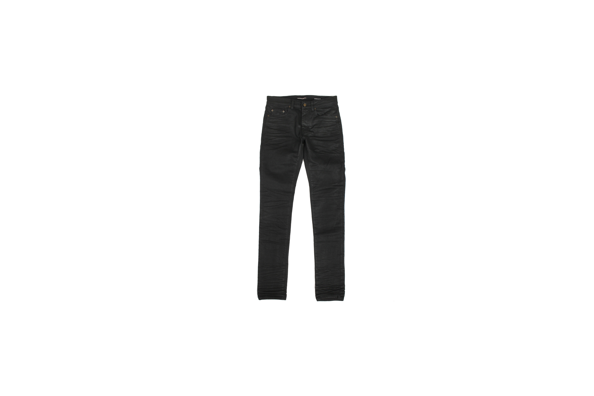 SAINT LAURENT (サンローラン) SKINNY-FIT JEANS COATED BLACK DENIM (スキニーフィット ジーンズ コーティング ブラックデニム) スキニー ストレッチ コーティング デニムパンツ COATED BLACK (コーテッドブラック) Made in italy (イタリア製) 2022春夏 【入荷しました】【フリー分発売開始】愛知 名古屋 Alto e Diritto altoediritto アルトエデリット ジーンズ