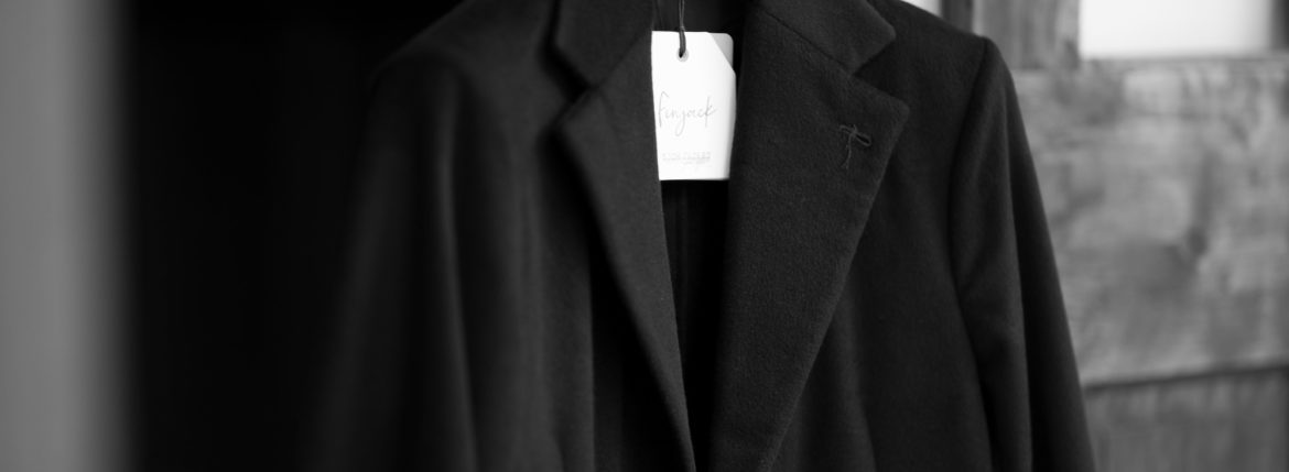 Finjack (フィンジャック) グアナコカシミヤ ブラックジャケット BLACK (ブラック) Made in italy (イタリア製) 2022 秋冬新作 愛知 名古屋 Alto e Diritto altoediritto アルトエデリット カシミヤジャケット ブラックジャケット