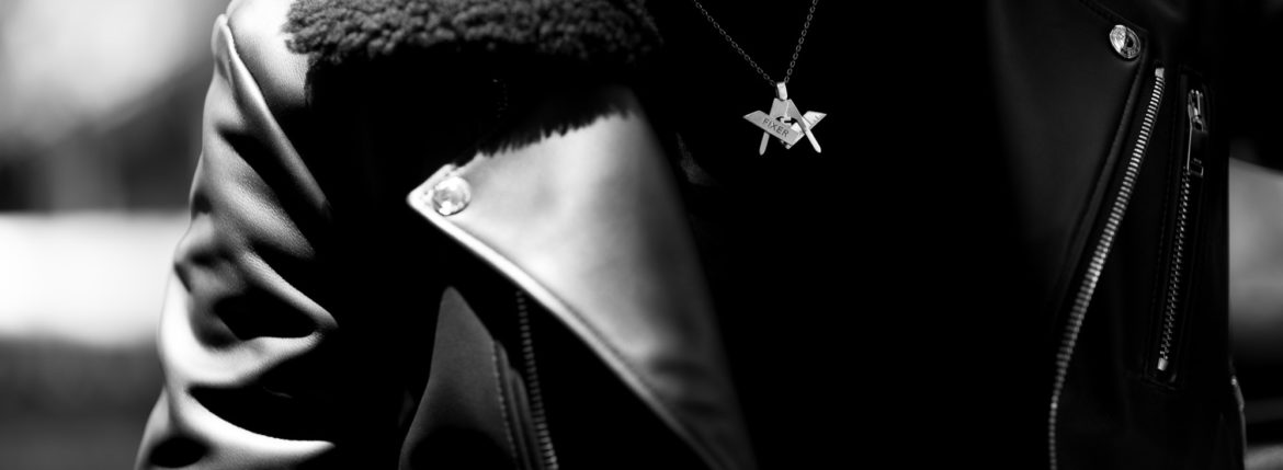 FIXER (フィクサー) COMPASS & RULER NECKLACE 925 STERLING SILVER (925 スターリングシルバー) コンパス&ルーラー ネックレス SILVER (シルバー)のイメージ