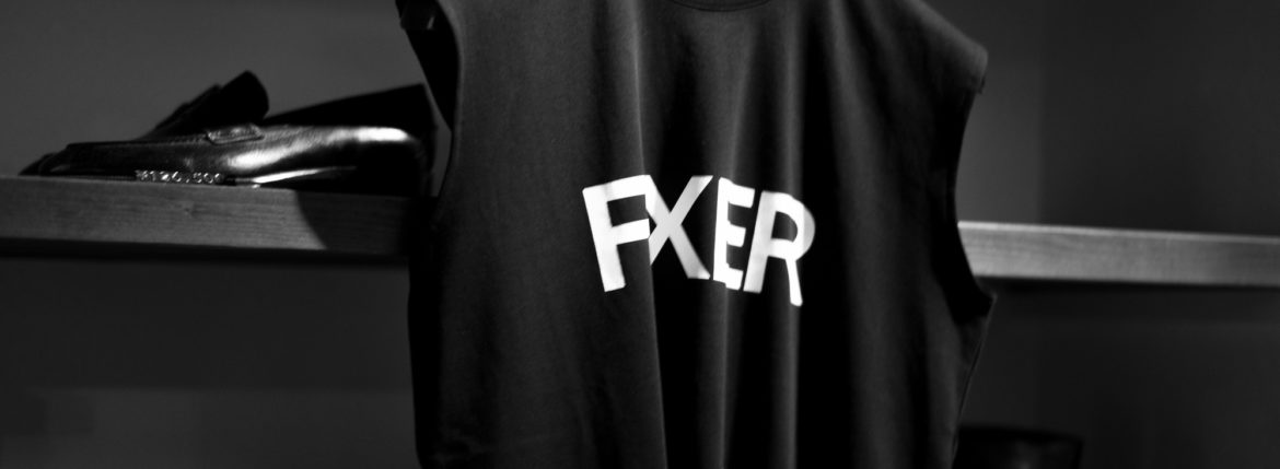 FIXER FTS-02 Print Crew Neck T-shirt BLACK 【Special Model】【東京限定】フィクサー プリントTシャツ ブラック ホワイトロゴ 愛知 名古屋 Alto e Diritto altoediritto アルトエデリット 東京限定