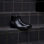 Georges de Patricia(ジョルジュ ド パトリシア) Stradale (ストラダーレ) 925 STERLING SILVER (925 スターリングシルバー) Black Calf (ブラックカーフレザー) サイドジップブーツ NOIR (ブラック) 2022 Alto e Diritto altoediritto アルトエデリット ジップブーツ レザーブーツ 愛知 名古屋