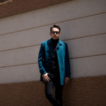 ISAIA (イザイア) CAPPOTTO (カッポット) Gruppo 7 カシミア カーコート BLUE GREEN (ブルー グリーン・540) Made in italy (イタリア製) 2022秋冬 【Special Model】のイメージ