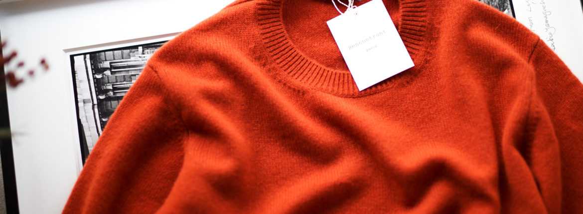 RENCONTRANT (レンコントラント) Cashmere Crew Neck Sweater (クルー